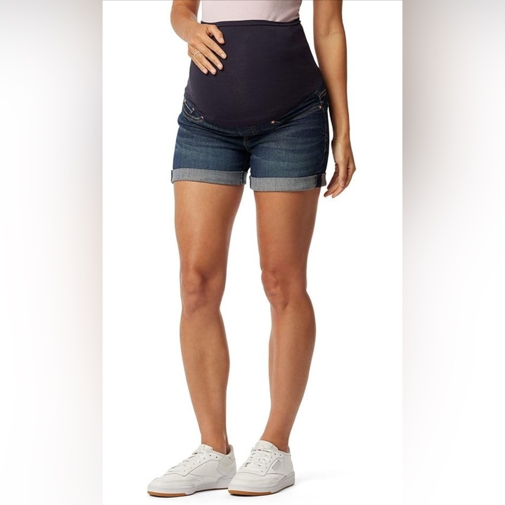 Levi Strauss Signature Gold Women's Maternity Mid-Rise Shortie Shorts